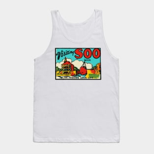 Soo Michigan Soo Locks Vintage Style Tank Top